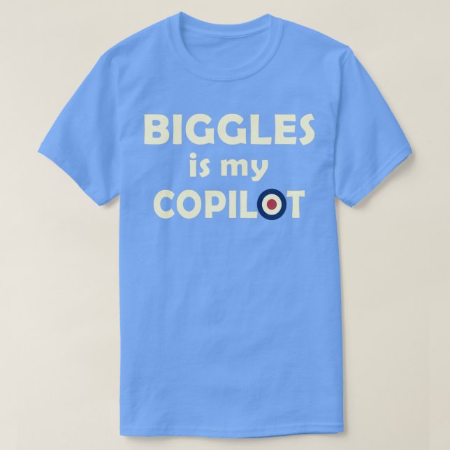 BIGGLES IST MEIN KOPILOT T-Shirt (Design vorne)