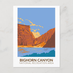 Bighorn Canyon National Recreation Area Vintage-De Postkarte