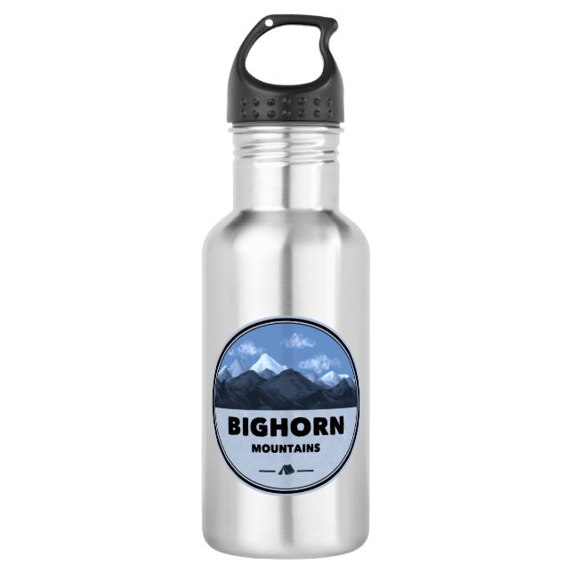 Bighorn Mountains Wyoming Montana Camping Edelstahlflasche (Vorderseite)