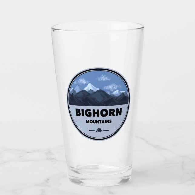 Bighorn Mountains Wyoming Montana Camping Glas (Vorderseite)