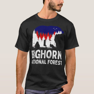 Bighorn National Forest Wyoming Bear WY Rockies Pu T-Shirt