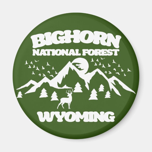Bighorn National Forest Wyoming Magnet (Vorne)