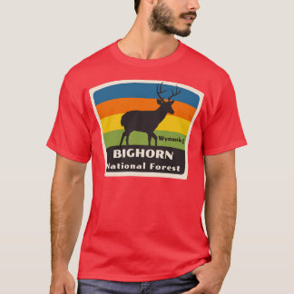 Bighorn National Forest Wyoming Roaming Deer T-Shirt