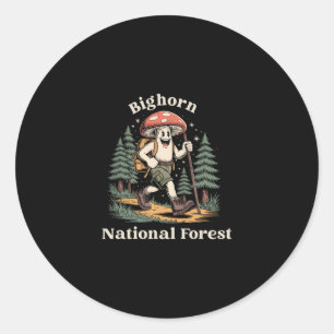 Bighorn National Forest Wyoming Wandern Pilz Urlau Runder Aufkleber