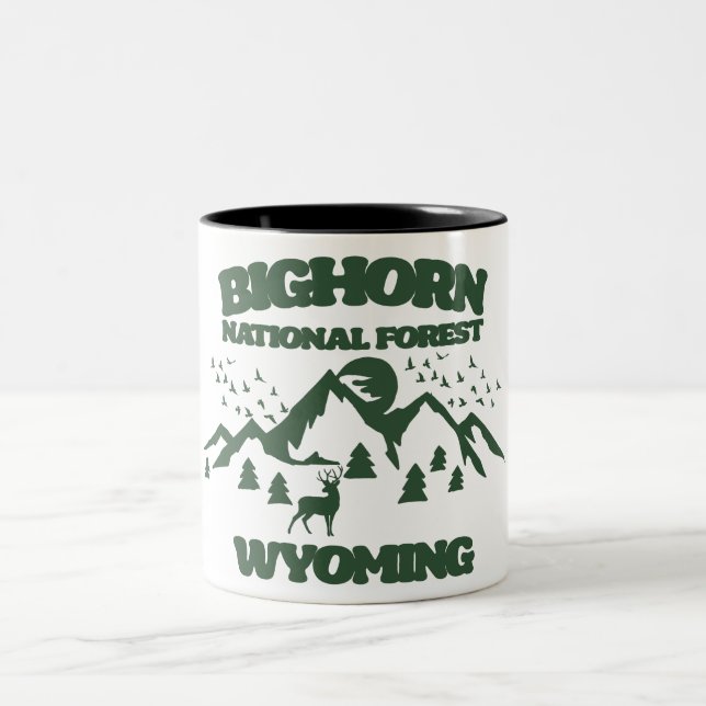 Bighorn National Forest Wyoming Zweifarbige Tasse (Mittel)