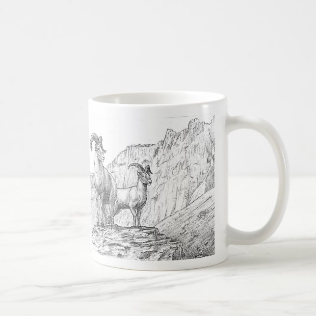 Bighorn-Schaf-Tasse Kaffeetasse (Rechts)