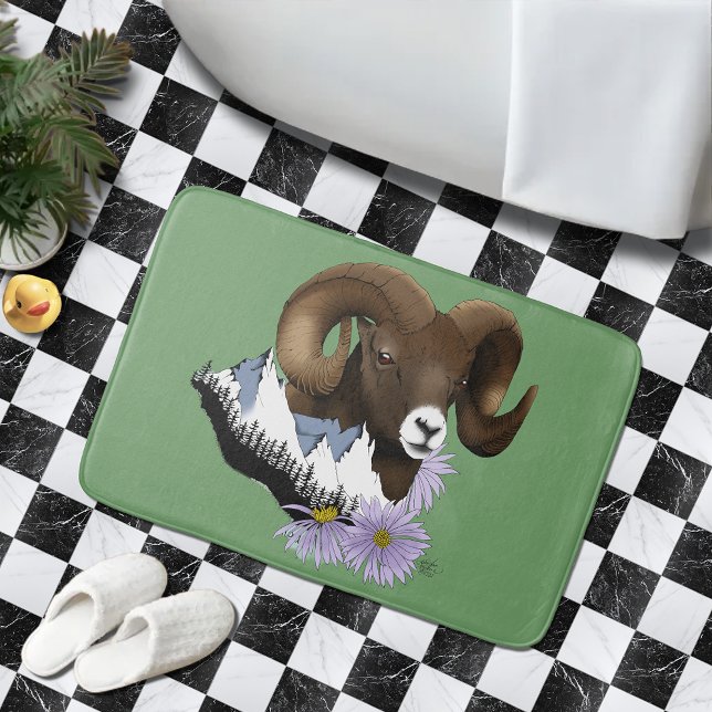 Bighorn Sheep Badematte (Von Creator hochgeladen)