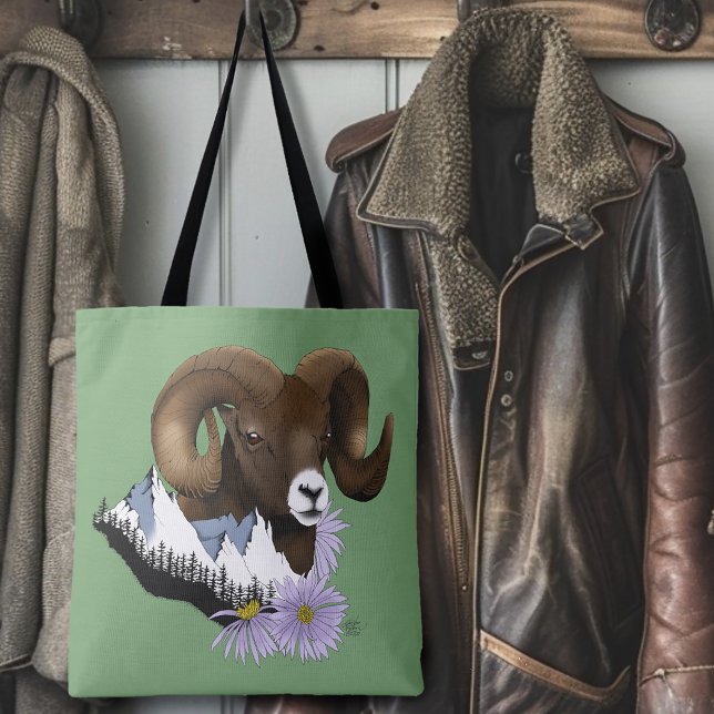 Bighorn Sheep Ram Green Mountains (Von Creator hochgeladen)