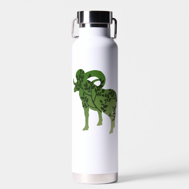 Bighorn Sheep Tree Trinkflasche (Vorne)