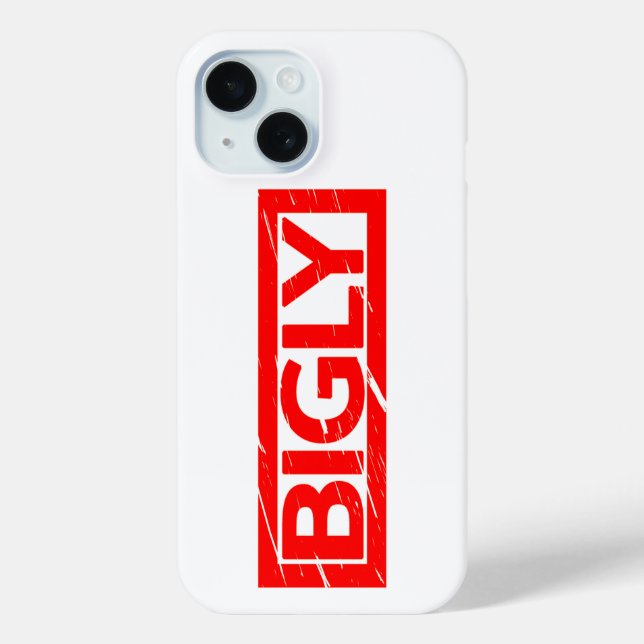 Bigly Briefmarke Case-Mate iPhone Hülle (Rückseite)