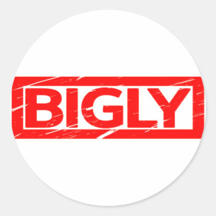 Bigly Briefmarke Runder Aufkleber