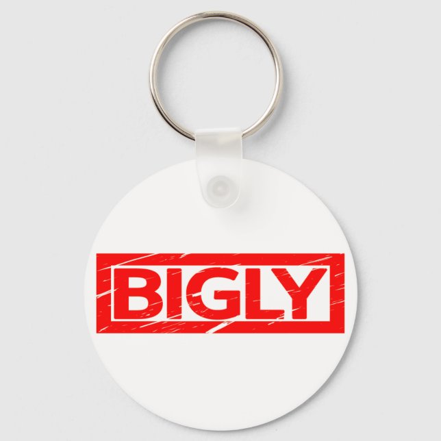 Bigly Briefmarke Schlüsselanhänger (Vorderseite)