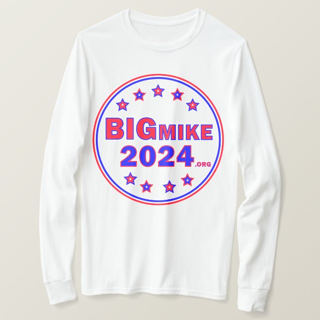 BigMike2024: Herren-Long-Sleeved-T - Shirt (Design vorne)