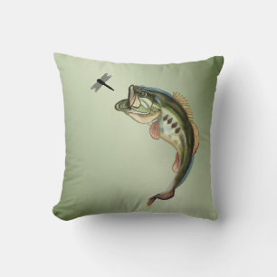 Bigmouth Barschangeln-Libelle Kissen