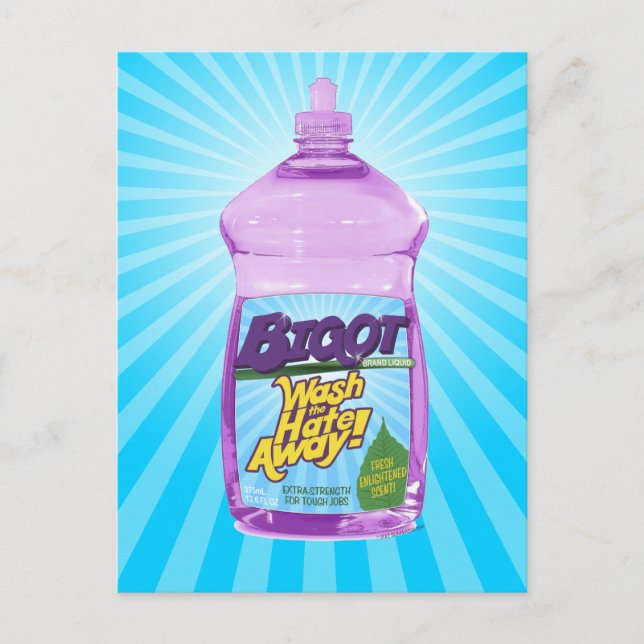 BIGOT Wasche das Hass weg! [Postkarte] Postkarte (Vorderseite)