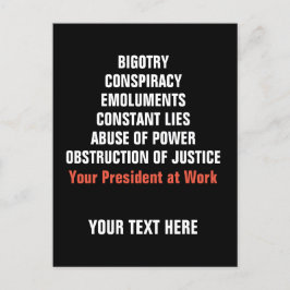 Bigotry Collusion Emoluments Behinderung Postkarte