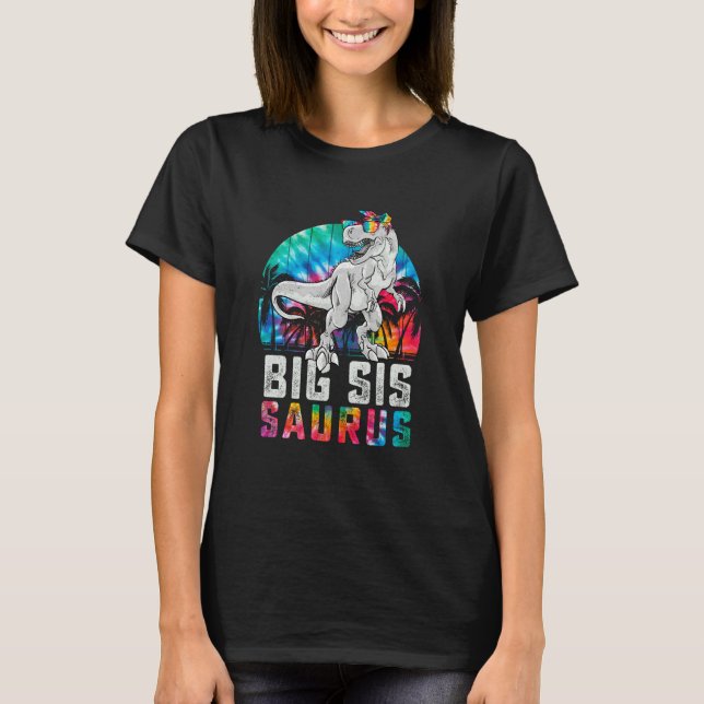 Bigsissaurus Rex Dinosaur Big Sis Saurus Family Ma T-Shirt (Vorderseite)