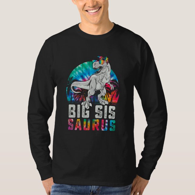Bigsissaurus Rex Dinosaur Big Sis Saurus Family Ma T-Shirt (Vorderseite)
