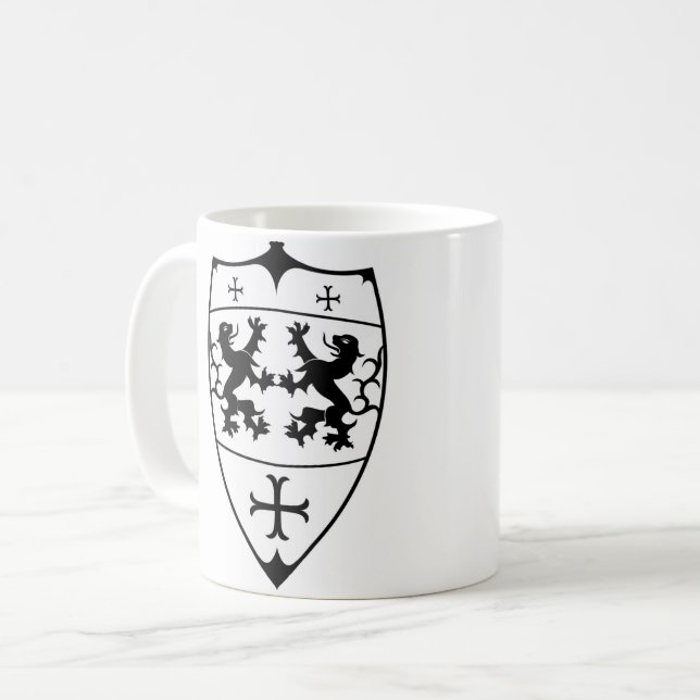 Bigstock Shield Lionheart Kaffeetasse (Vorderseite Links)