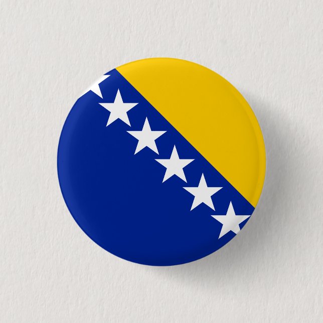 BiH-Flaggen-Unterlage Button (Vorderseite)