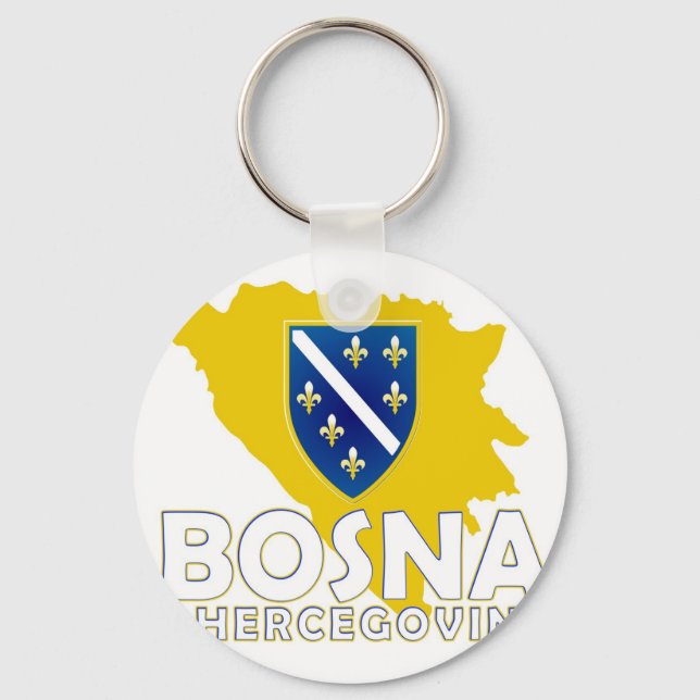 BiH Map Schlüsselanhänger (Vorderseite)