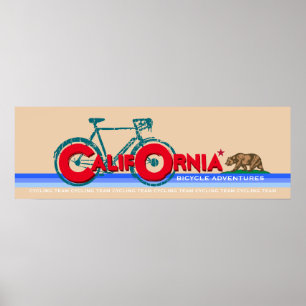 Bike-Abenteuer in Kalifornien Poster