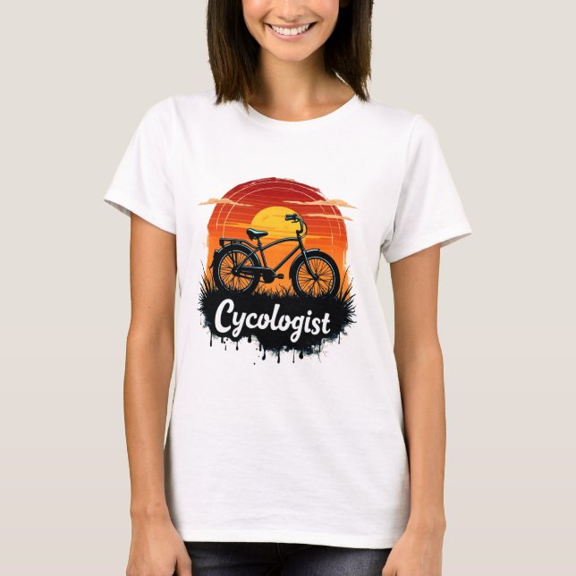 Bike Adventure des Cykologen: Das grafische T-Shir T-Shirt (Vorderseite)
