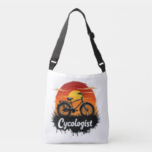Bike Adventure des Cykologen: Das grafische T-Shir Tragetaschen Mit Langen Trägern