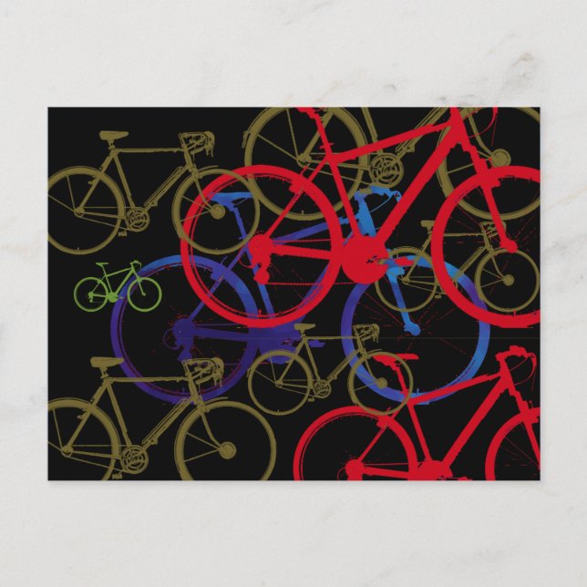 Bike Art Design Postkarte (Vorderseite)