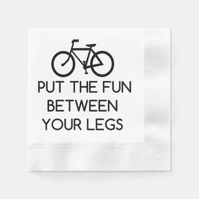 Bike Between Legs Serviette (Vorderseite)