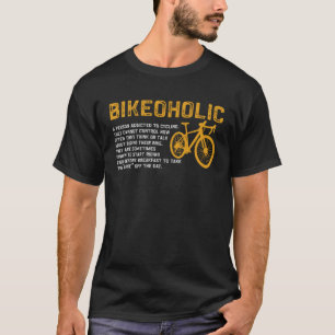 Bike Biker Alkoholiker Person für Fahrrad T-Shirt