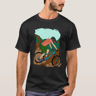bike biker mountain bike bicycle cycling cyclist T-Shirt