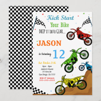 Bike Birthday Einladung