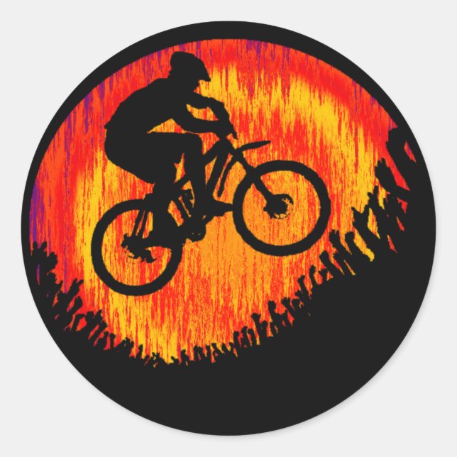 Bike Catch it Runder Aufkleber (Vorderseite)