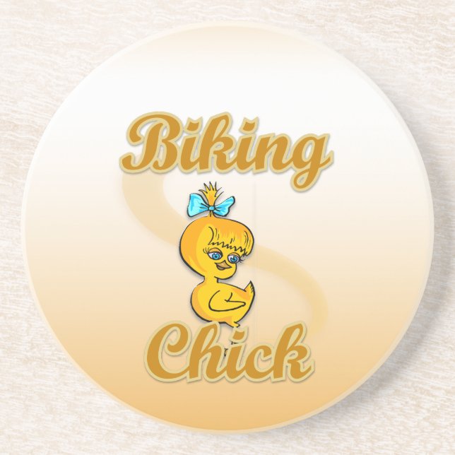 Bike Chick Untersetzer (Vorne)