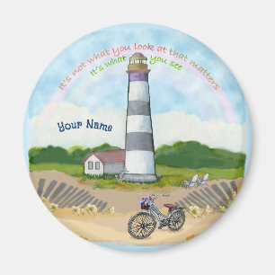 Bike Choice Lighthouse rund Magnet