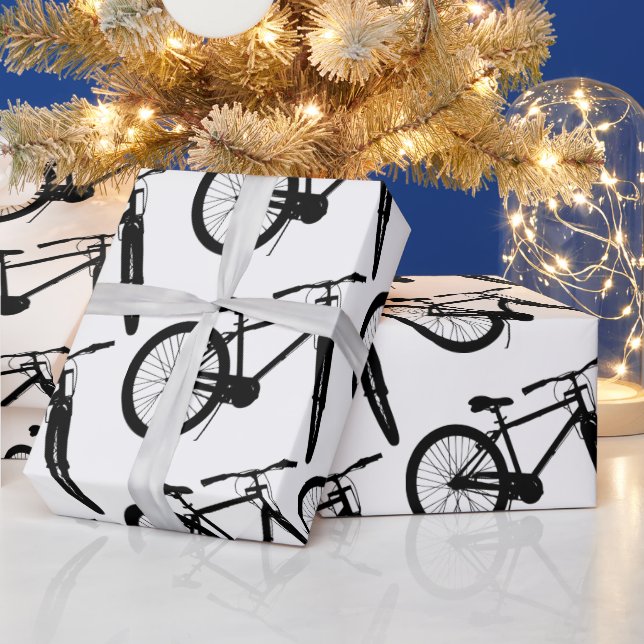 Bike Cycle Fitness Sport Geschenkpapier (Feiertage)