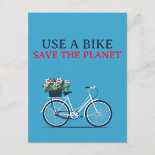 Bike den Planeten retten Postkarte