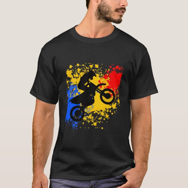 Bike Dirt Bike Motocross T-Shirt (Vorderseite)
