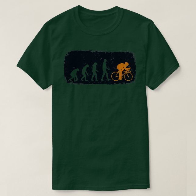 Bike Evolution Retro Race City Radfahrer Cooler Vi T-Shirt (Design vorne)