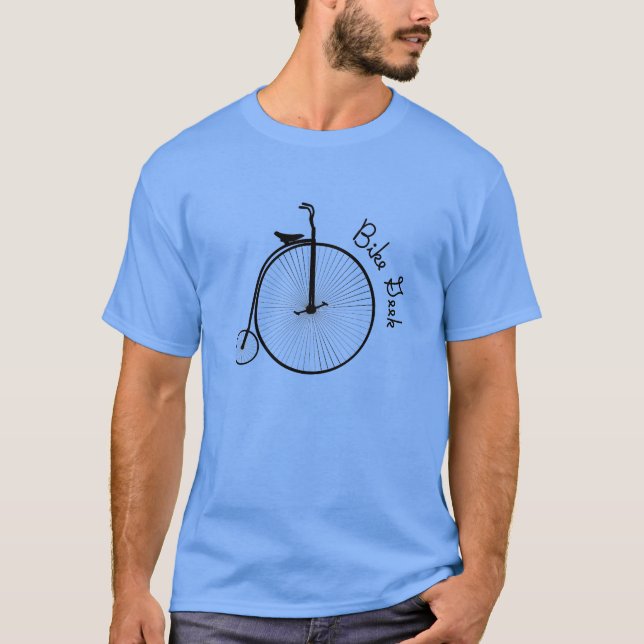 Bike Geek - Retro Bicycle T Shirt (Vorderseite)