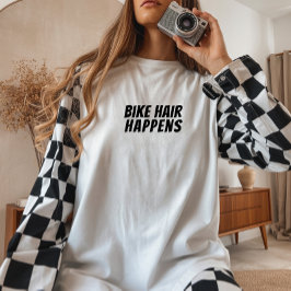 Bike Girl Ironie schwarz Tri-Blend Shirt