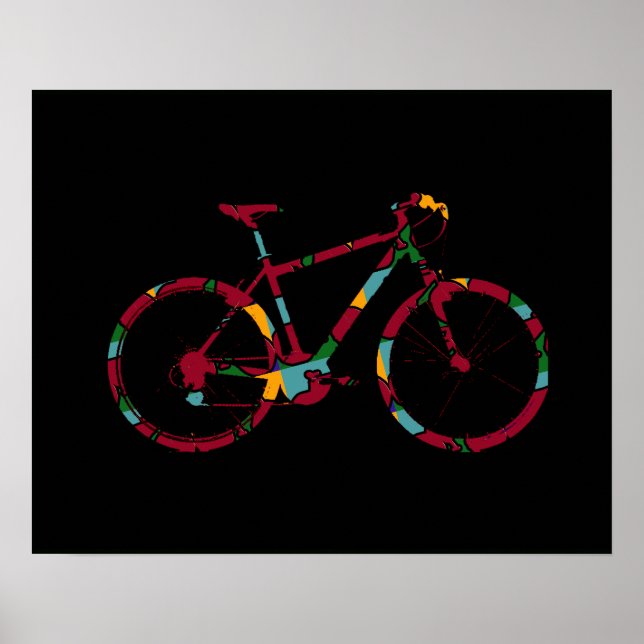 Bike-Grafik Poster (Vorne)