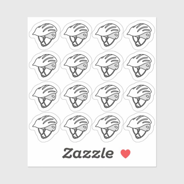 Bike Helmet Radsport Training Bujo Planer Aufkleber (Blatt)