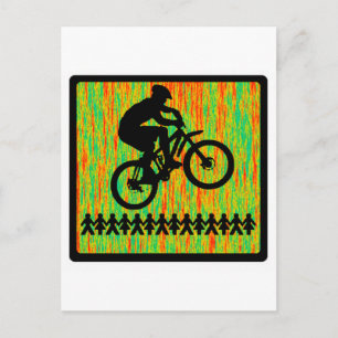 Bike-Hot-Sitzplatz Postkarte