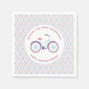 Bike Illustriert Modernes Personalisiertes Party N Serviette