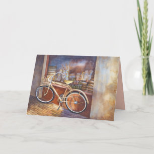 Bike im Deli Shop Geburtstag Karte