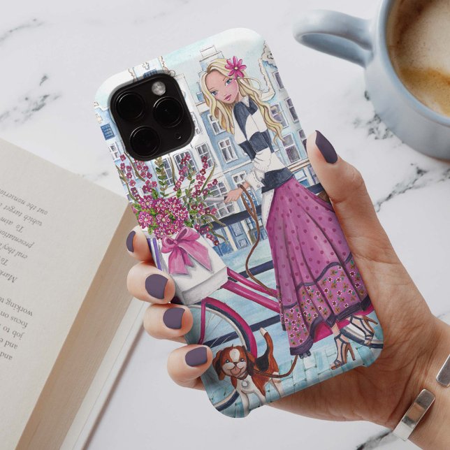 Bike in Amsterdam Girl- iPhone 7 plus Gehäuse Case-Mate iPhone Hülle (Von Creator hochgeladen)
