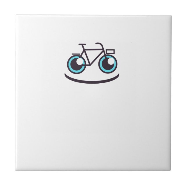 Bike-Lächeln Fliese (Vorderseite)