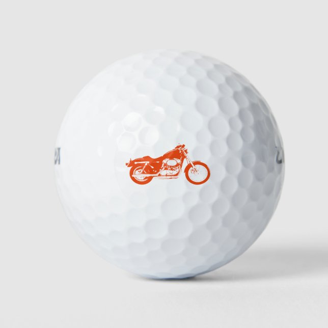 Bike Liebhaber Golfball (Vorderseite)